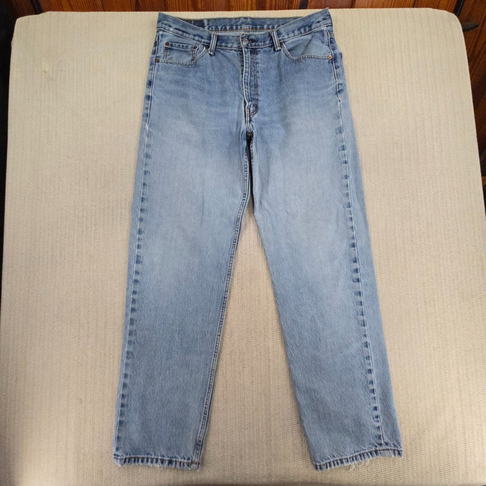 Levi's 550 Jeans Mens 36x34 Blue Denim Relaxed Baggy Straight Leg Medium Wash